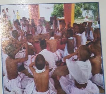Children performing Havan and Vedic Sanskars at Bal Sadan Yagyashala